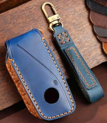 Leather Mercedes Benz Car Key Holder Zipper Pouch Luxury PU Auto Key Case Wallet with Hook Scratch Resistant Remote Key Cover for Benz Vehicles