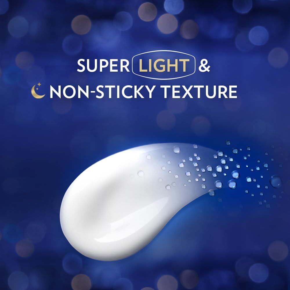Vaseline Gluta Hya Overnight Radiance Serum Burst Lotion Night Repair Body Lotion Brightening Hydrating Glutathione Hyaluronic Acid Smooth Glowing Skin Fast Absorbing Non Greasy 300ml