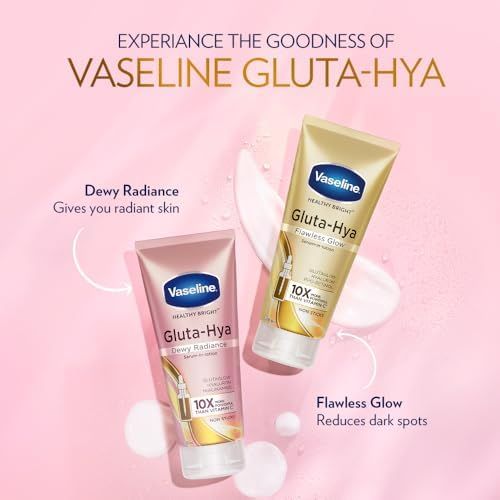 Vaseline 3 in 1 Combo Set Pink Lip Balm + Gluta Hya Dewy Radiance Lotion + Vitamin B3 Body Oil Hydrating Brightening Smooth Glowing Skin Moisturizing Daily Care Bundle Offer