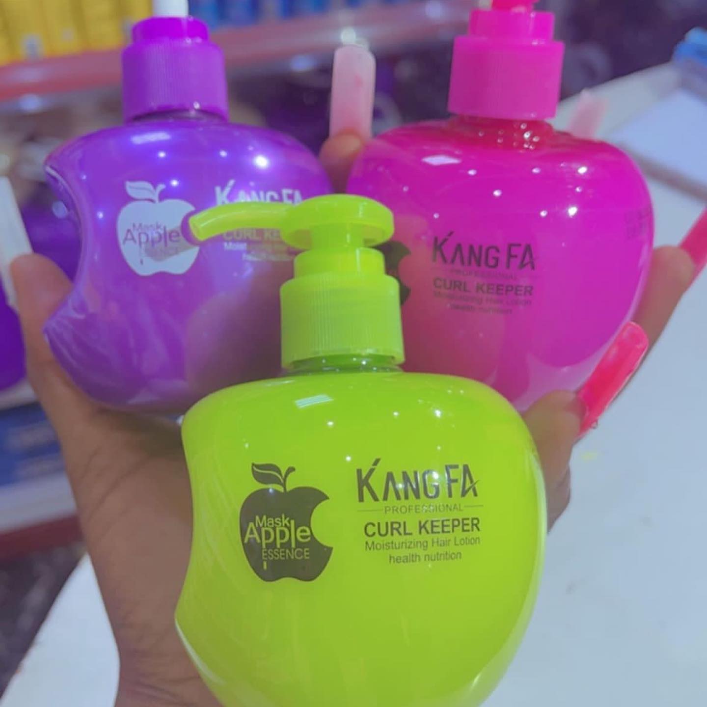 Kang Fa Professional Curl Keeper Green Moisturizing Hair Lotion 260Ml Curl Defining Cream For Curly Hair Wigs And Weaves Anti Frizz Shine Enhancer Hydrating Styling Treatment For Soft Hair