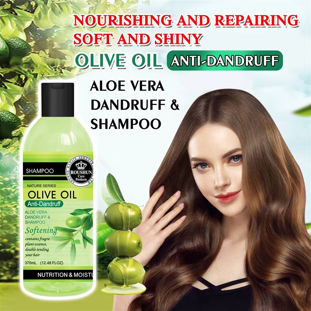 2 Packs Roushun Olive Oil  Shampoo And Conditioner 2 Pack Set Hair Care Duo Nourishing Hydrating Scalp Cleanse Moisturizing Repair Smooth Hair Growth Aloe Extract Botanical Formula For All Hair Types