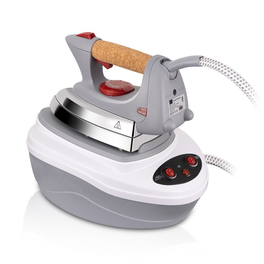 Household steam electric iron with super high power of 2000W, polished aluminum bottom plate for ironing clothes