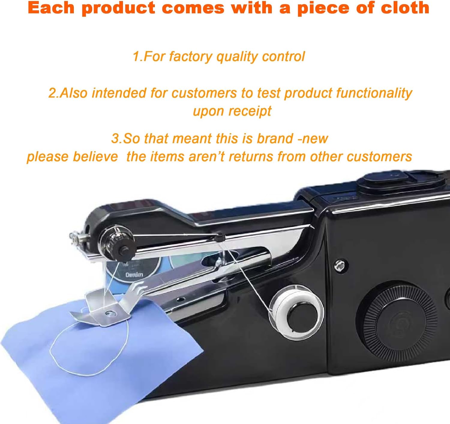 Handheld Electric Sewing Machine for Beginners Adult,Portable Handy Stitching Single Thread Sewing Machine Sewing Kit for Quick Clothes Repairs,Suitable for Home DIY
