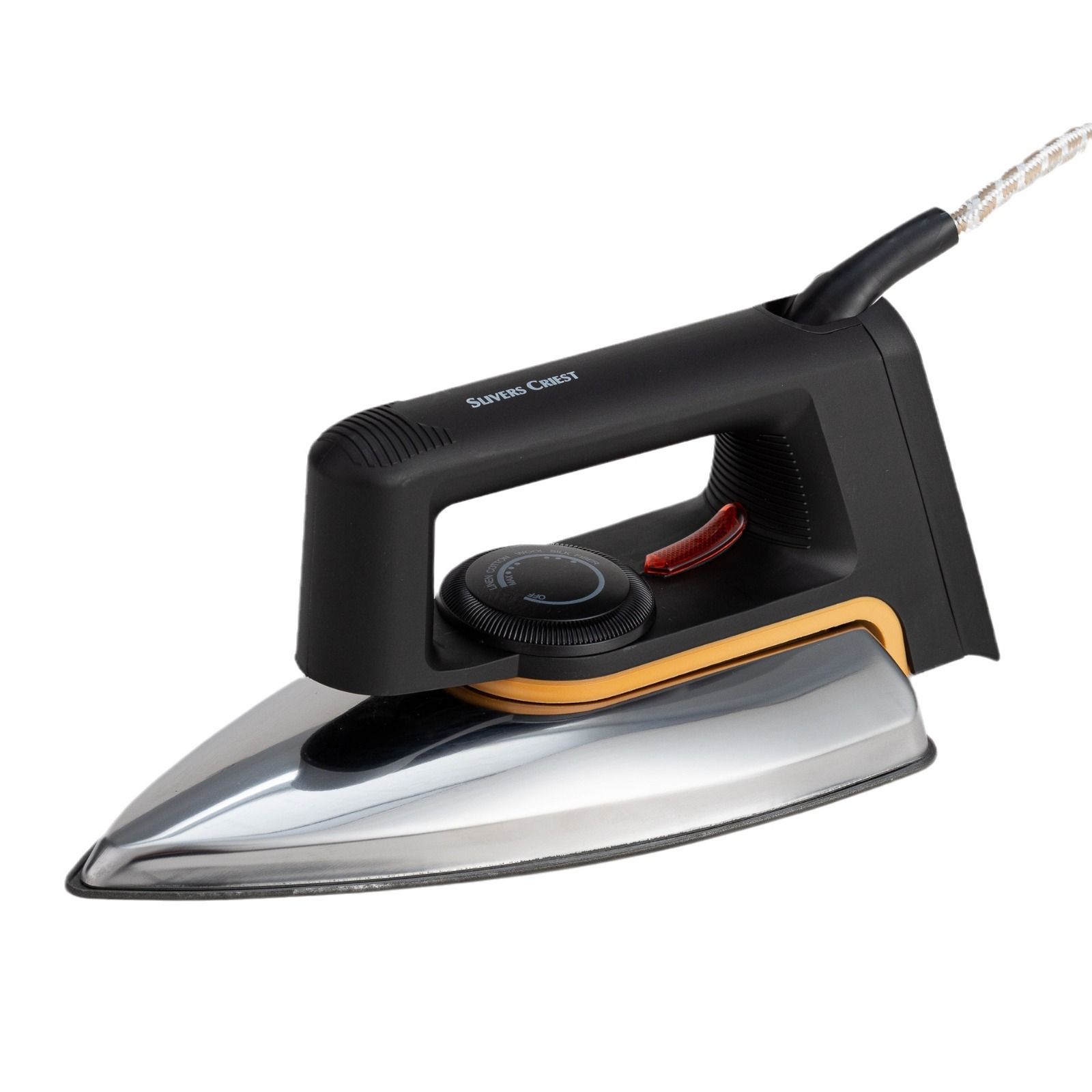 Iron Steamer for Clothes, Stainless Steel Soleplate Steam Iron, Microsteam Holes, 1000Watts, Lightweight, Auto-off, Black