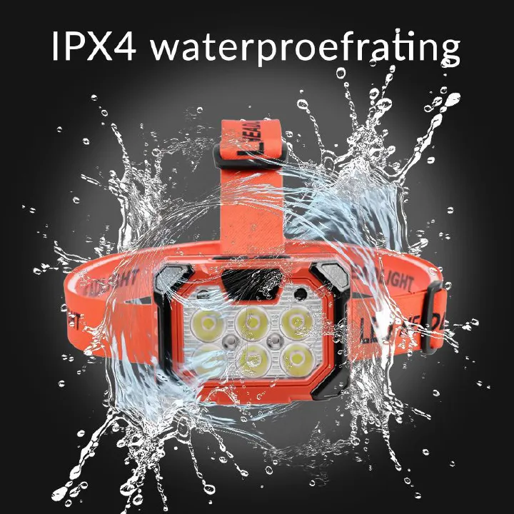 Flashlight 8 LED800 Lumen Ultra-Light Bright Headlight, Waterproof Lightweight Head Lamp for Adult Kid, Headlamps for Outdoor Camping Running Fishing