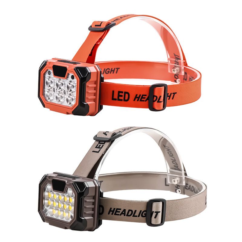 Flashlight 8 LED800 Lumen Ultra-Light Bright Headlight, Waterproof Lightweight Head Lamp for Adult Kid, Headlamps for Outdoor Camping Running Fishing