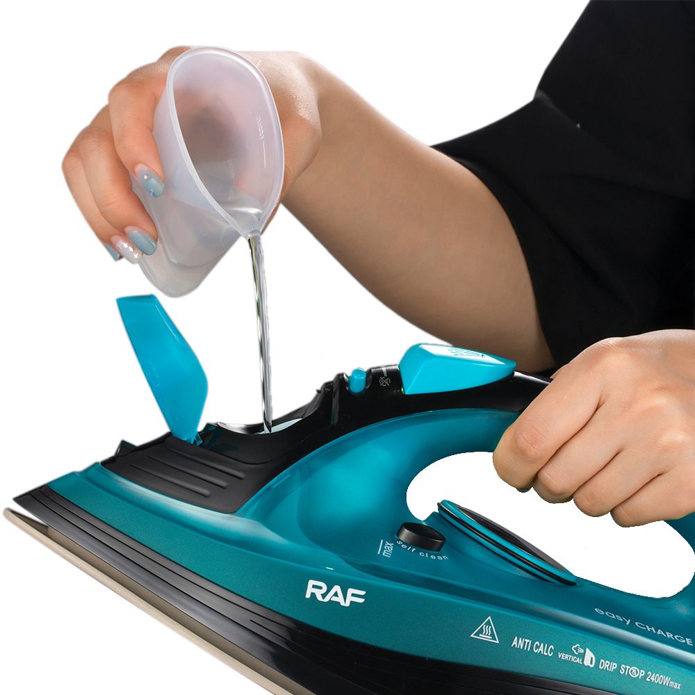 Steam Compact Iron for Clothes, Automatic Shutoff, Nonstick Plate, Light Weight, 2400 Watts