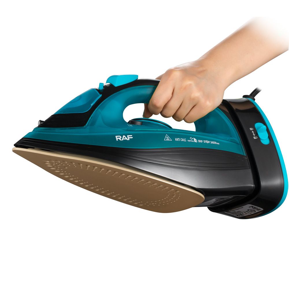 Steam Compact Iron for Clothes, Automatic Shutoff, Nonstick Plate, Light Weight, 2400 Watts