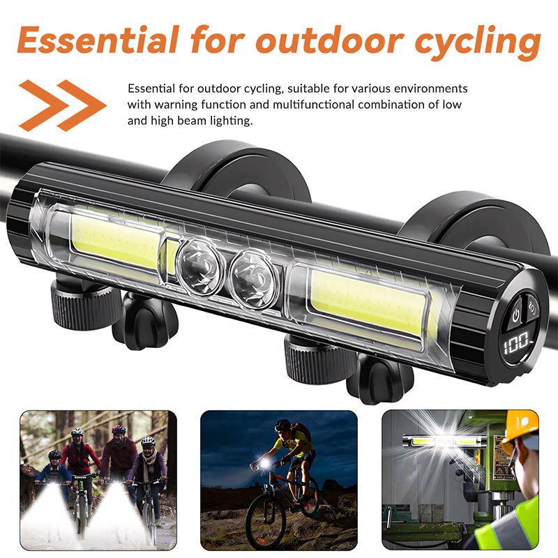 Super Bright LED Bike Light, USB Rechargeable Bicycle Headlight, Waterproof Bike Headlight, Waterproof Bike Headlight,Daytime Running Light,MTB Off-Road Cycling Commuting