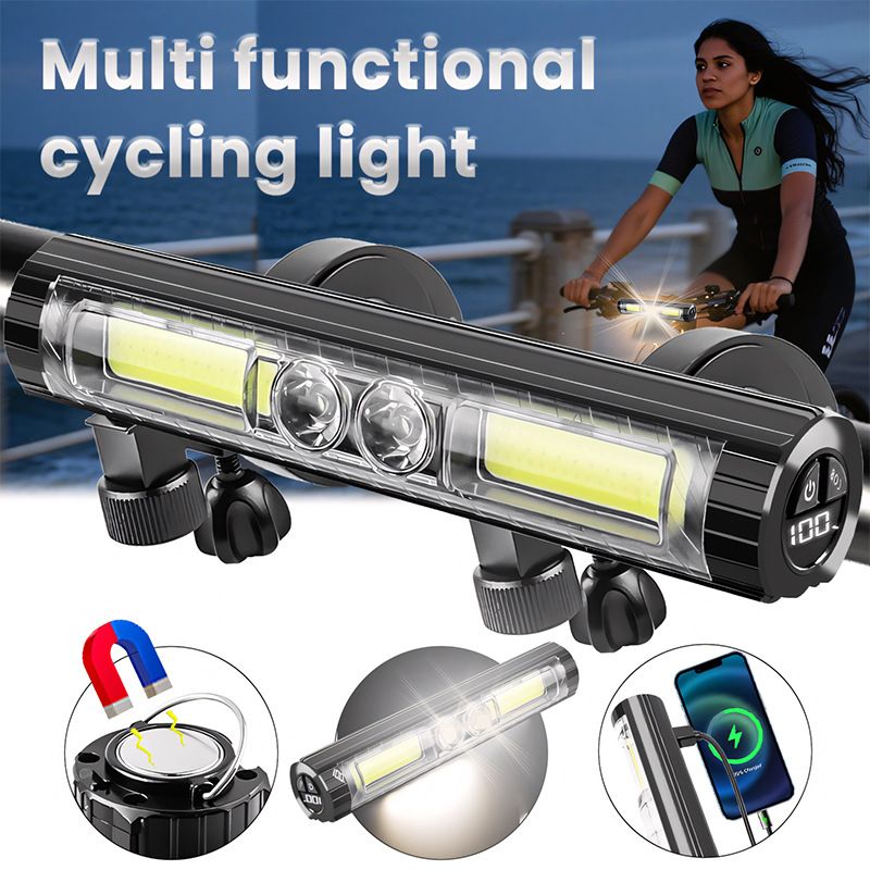 Super Bright LED Bike Light, USB Rechargeable Bicycle Headlight, Waterproof Bike Headlight, Waterproof Bike Headlight,Daytime Running Light,MTB Off-Road Cycling Commuting