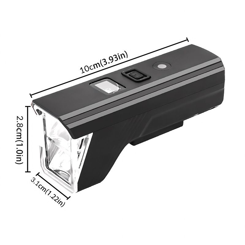 Super bright bicycle light 600 lumens C-type rechargeable bicycle headlight LED IPX4 waterproof bicycle headlight 54 modes aluminum alloy bicycle light suitable for night riding