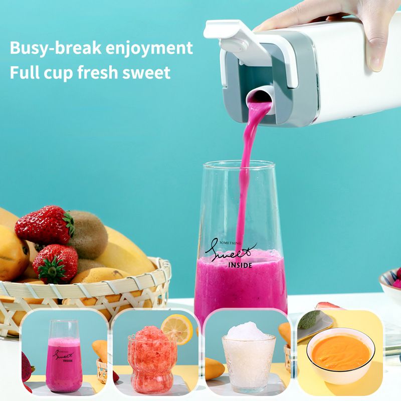 Portable Blender Personal Electric USB, 500ML Portable juicer Shakes and Smoothies Blender, Small Blenders, Mixing, Compact, Convenient and Versatile