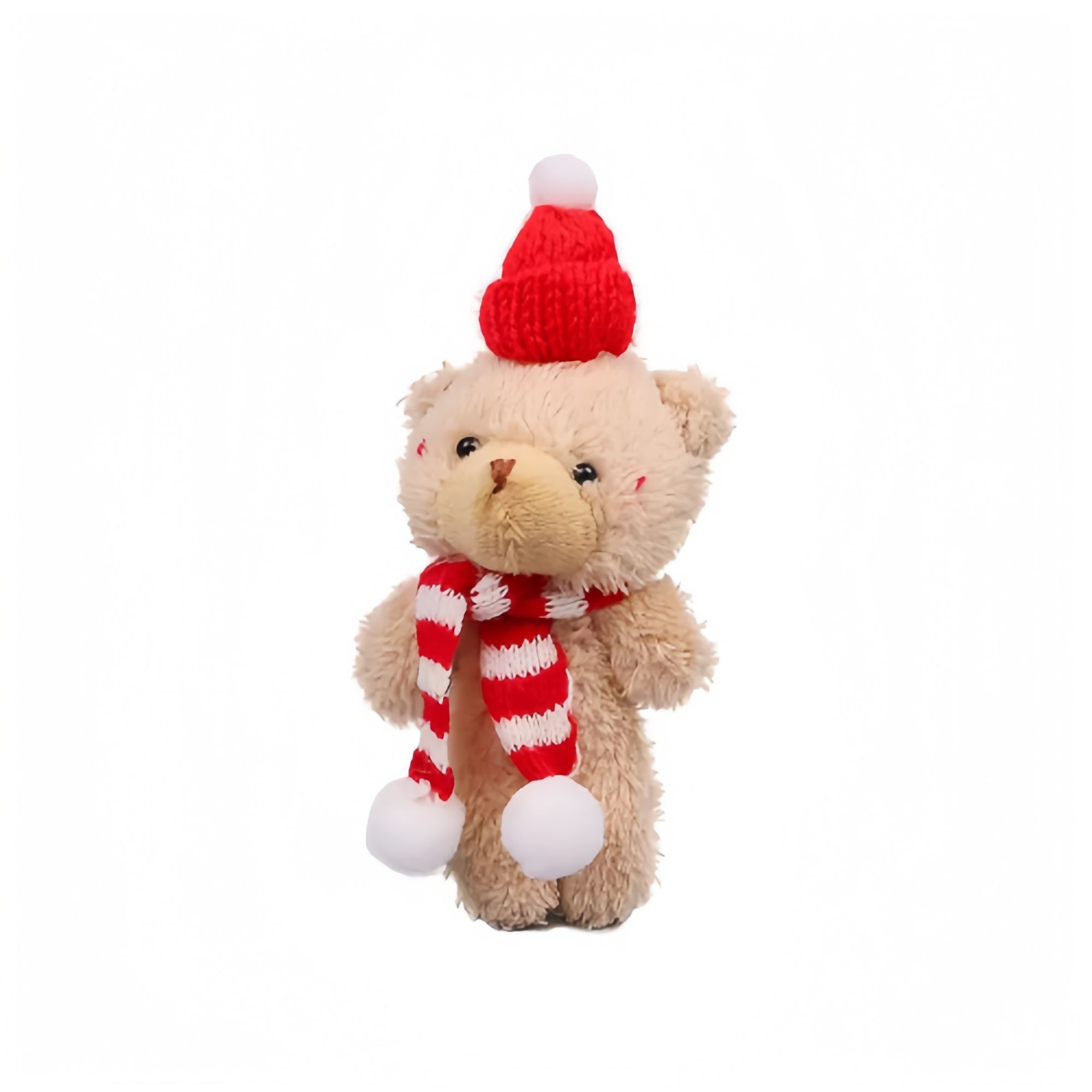 Christmas-themed Teddy Bear Stuffed Toy  Soft Christmas Holiday Gift for Kids/Decor  Christmas Tree Ornament Key Chain Bags
Accessories