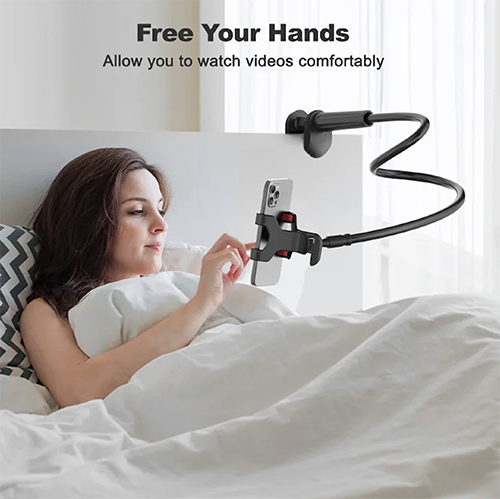 New Arrivals Gooseneck Phone & Tablet Stand Adjustable Desk Clamp Holder - 360° Rotating Flexible Arm for iPhone iPad Mobile Phone Stand Phone Holder  Lazy Brackets