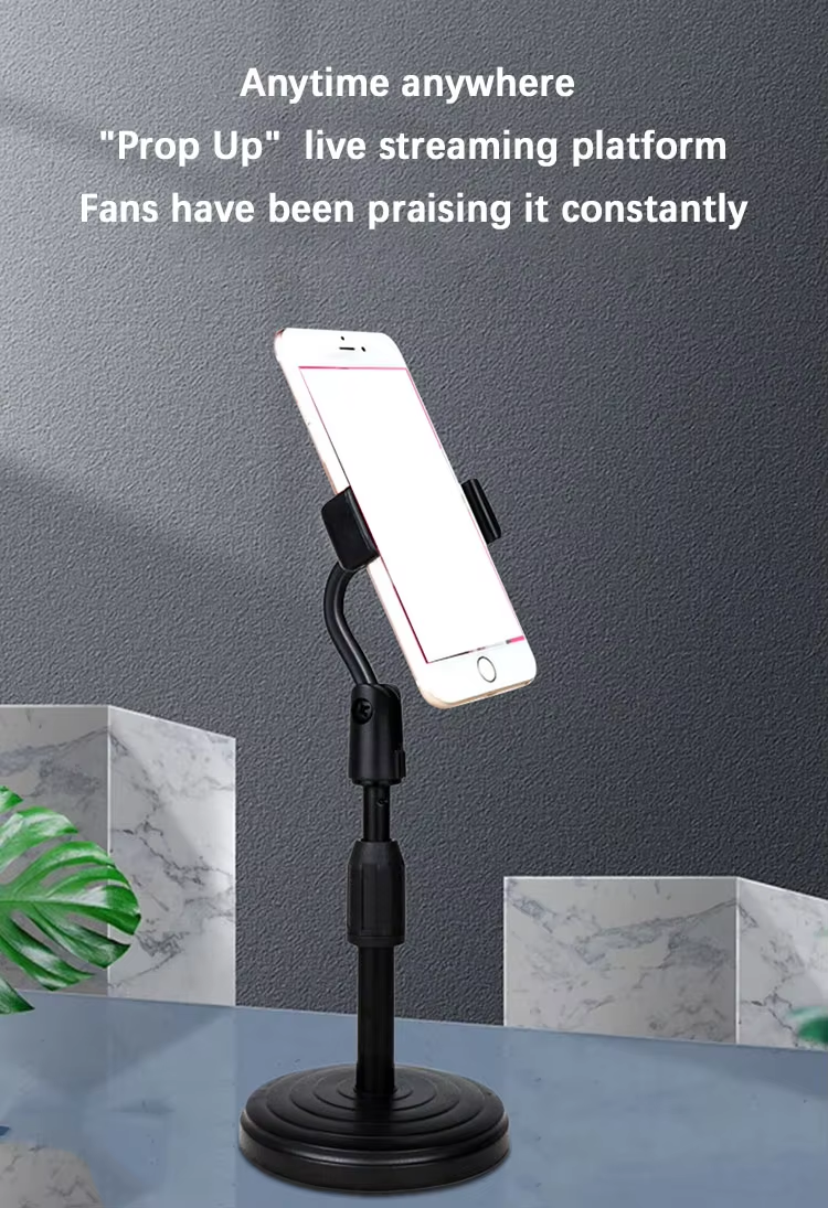 Universal Multi-functional Retractable Mobile Phone Stand For Live Broadcast  Portable Adjustable Extend Support Desk