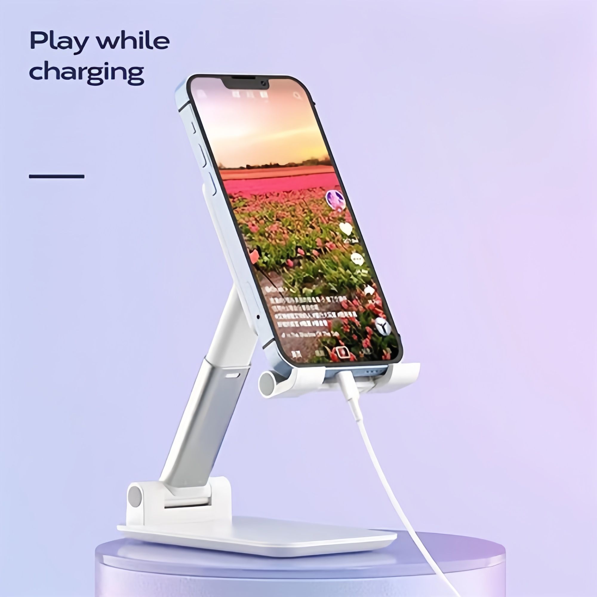 Universal Foldable Mobile Phone Holder  Desktop Tablet Holder Portable Adjustable Extend Support Desk Phone Desktop Stand