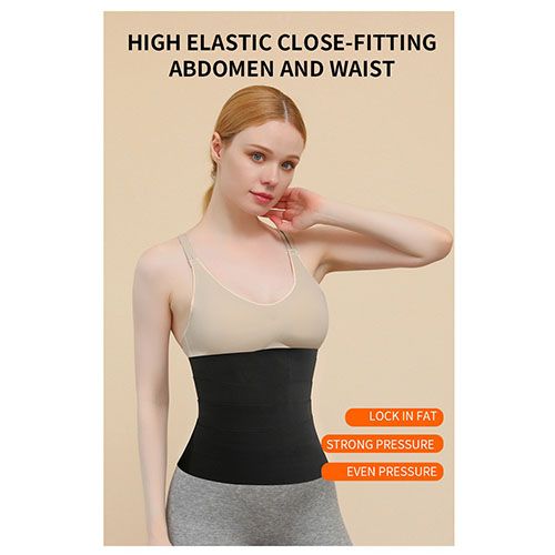 Waist Trainer Slimming Belt Slim Body Shaper Corset Trimmer Sport Gym Fat Burner Elastic Shapewear Women Ladies Tummy Belly Slim Belt Band Body Building Sheath Flat Girdle Postpartum Control Wrap