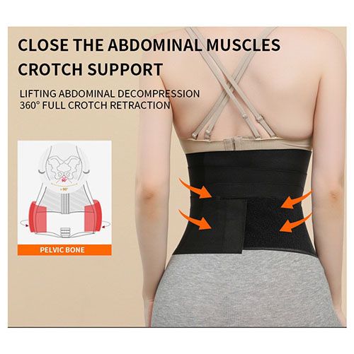 Waist Trainer Slimming Belt Slim Body Shaper Corset Trimmer Sport Gym Fat Burner Elastic Shapewear Women Ladies Tummy Belly Slim Belt Band Body Building Sheath Flat Girdle Postpartum Control Wrap