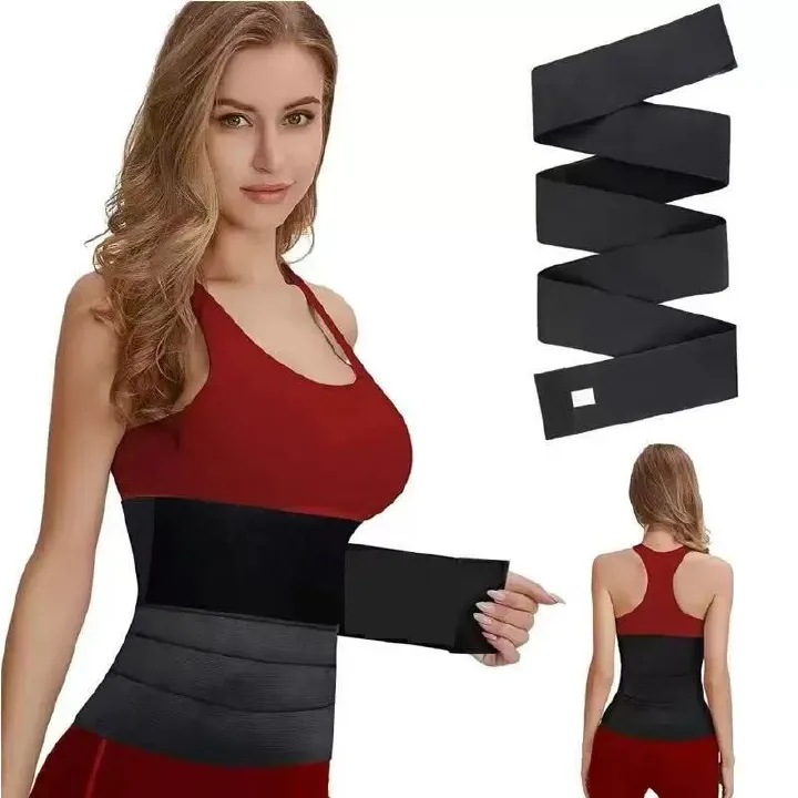 Waist Trainer Slimming Belt Slim Body Shaper Corset Trimmer Sport Gym Fat Burner Elastic Shapewear Women Ladies Tummy Belly Slim Belt Band Body Building Sheath Flat Girdle Postpartum Control Wrap