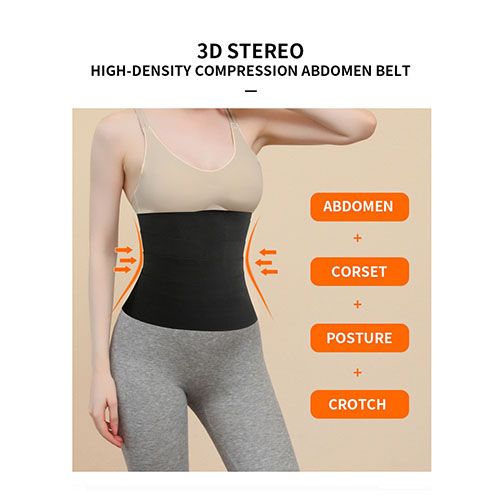 Waist Trainer Slimming Belt Slim Body Shaper Corset Trimmer Sport Gym Fat Burner Elastic Shapewear Women Ladies Tummy Belly Slim Belt Band Body Building Sheath Flat Girdle Postpartum Control Wrap