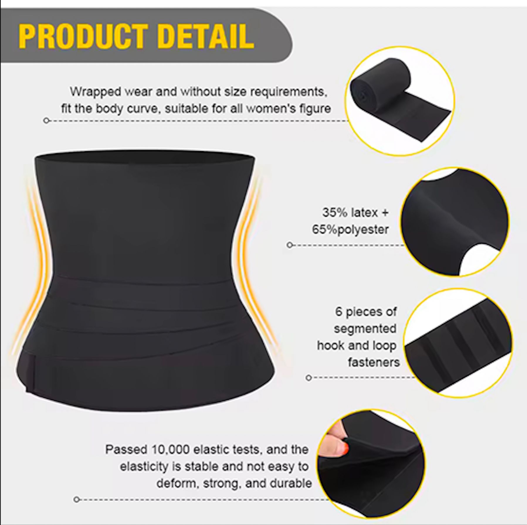 Waist Trainer Slimming Belt Slim Body Shaper Corset Trimmer Sport Gym Fat Burner Elastic Shapewear Women Ladies Tummy Belly Slim Belt Band Body Building Sheath Flat Girdle Postpartum Control Wrap