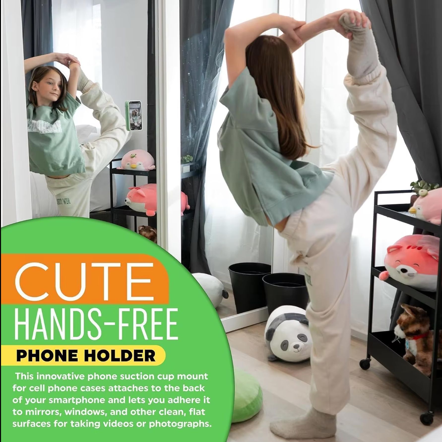 Multi-functional Double-sided Silicone Suction Cup Phone Accessories  Super Suction   Hands-Free Strong Grip Holder for Selfies and Videos, Silicon Phone Stand