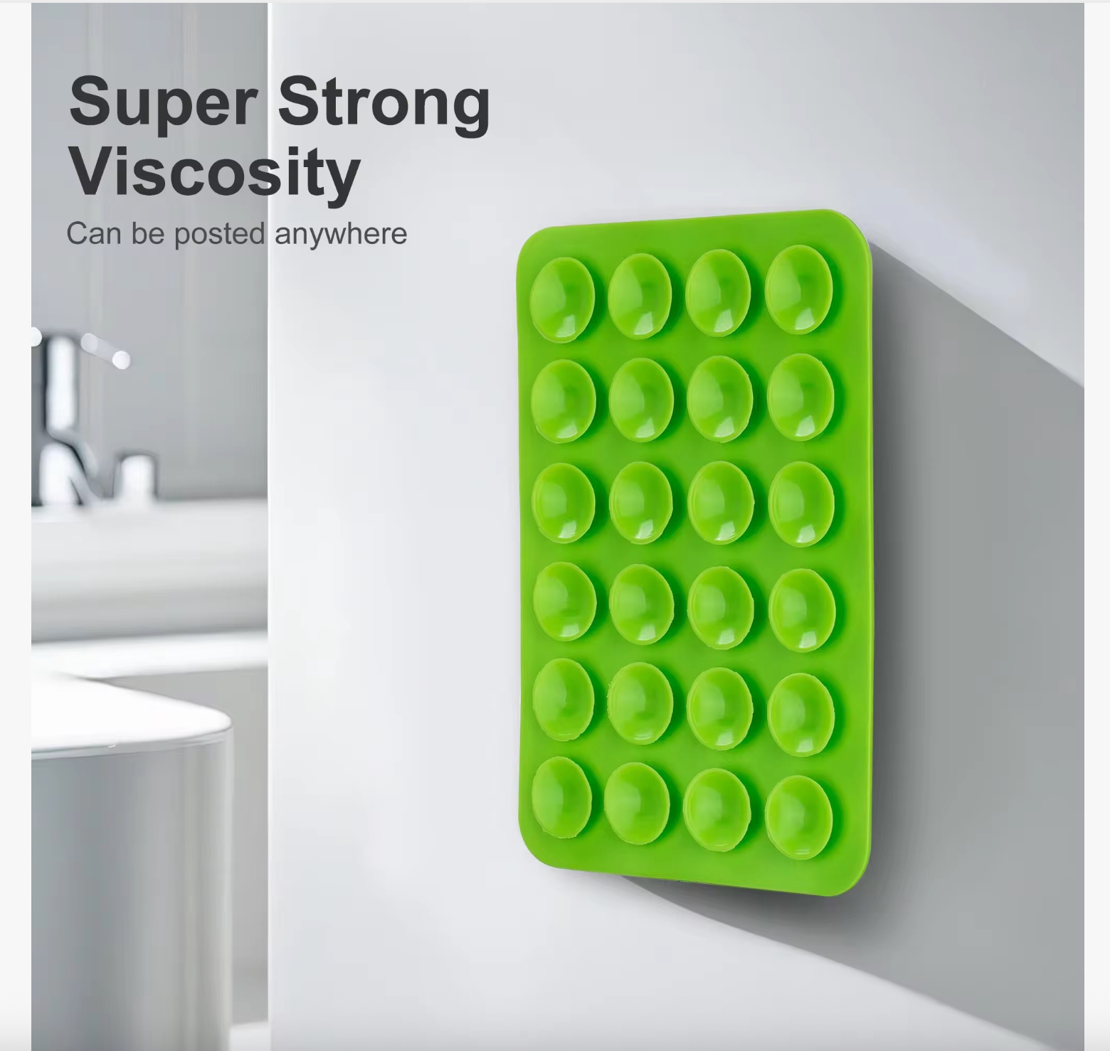 Multi-functional Double-sided Silicone Suction Cup Phone Accessories  Super Suction   Hands-Free Strong Grip Holder for Selfies and Videos, Silicon Phone Stand