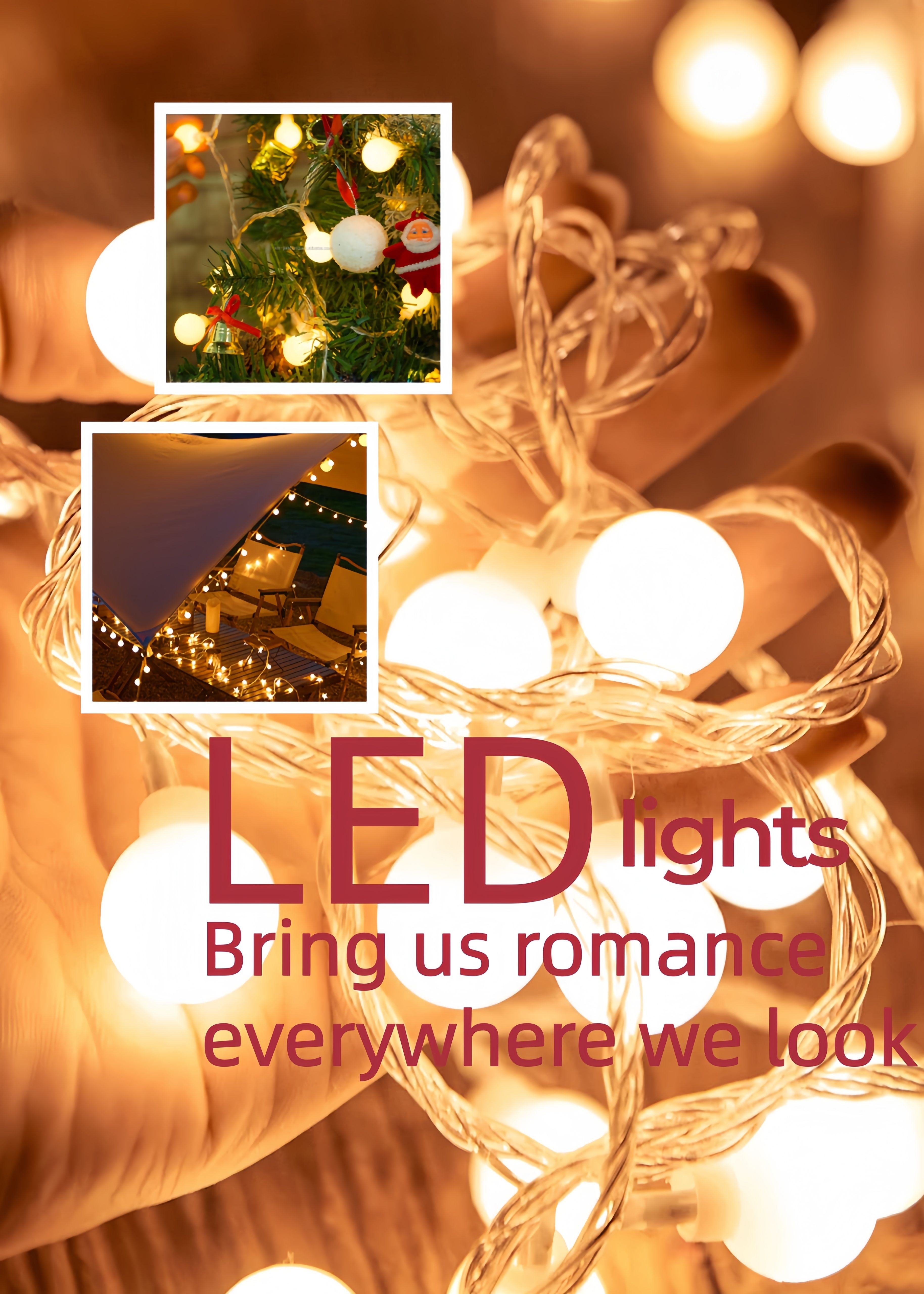 2025 New Arrival 2M/5M/12M Christmas LED Fairy Lights Battery/USB/Solar Operated Star Snowflakes Ball Styles  For Holiday Home Party & Indoor  Outdoor Decorations