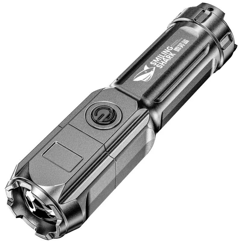 Bright Flashlight ABS Strong Light Focusing Led Flash Light Rechargeable Outdoor Flashlights Lanterns & Lights Small portable ultra-bright household xenon lamp outdoor long-range ultra-long endurance