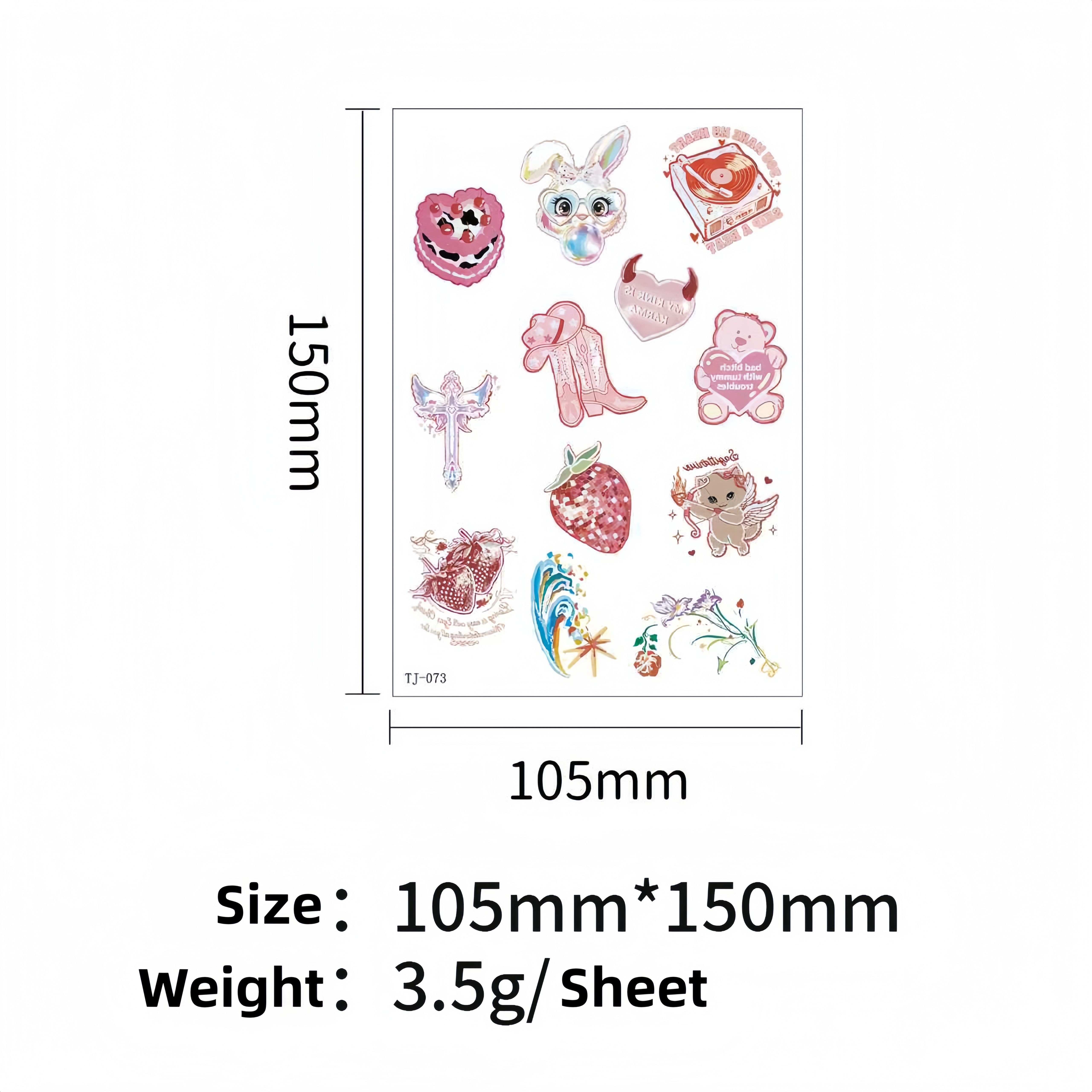 Stylish and versatile DIY waterproof  Butterfly laser-cut non-reflective stickers Sweet and edgy Barbie-inspired tattoo decals Perfect for luggage laptops phones and travel accessories Great as gifts