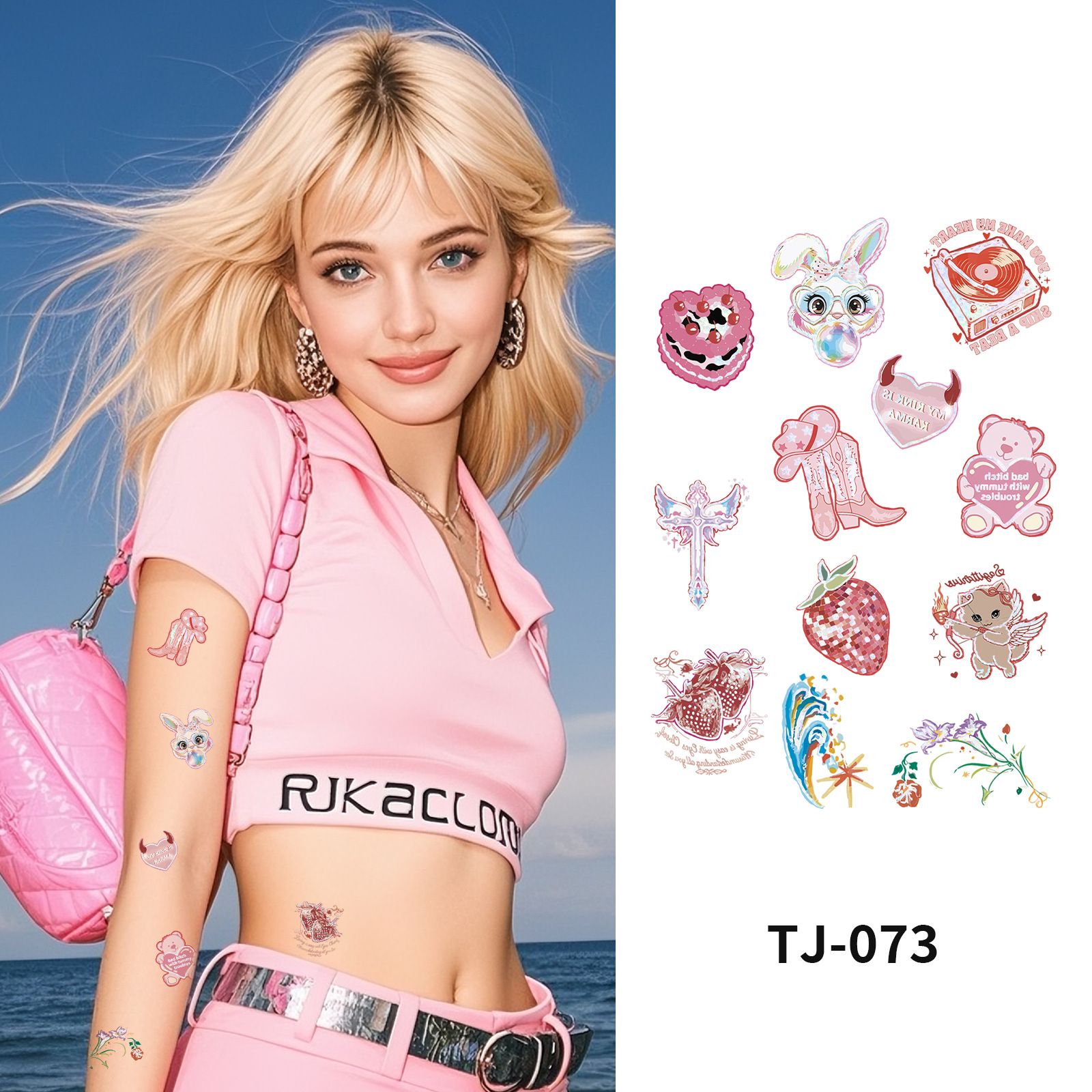 Stylish and versatile DIY waterproof  Butterfly laser-cut non-reflective stickers Sweet and edgy Barbie-inspired tattoo decals Perfect for luggage laptops phones and travel accessories Great as gifts
