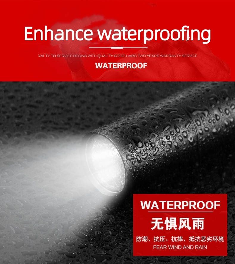 LED Rechargeable Flashlights High Power and High Brightness Led Lights Strong Light Waterproof Long Shot Professional Portable Torch Light Super Small Durable Flashlight Outdoor Lighting Torches