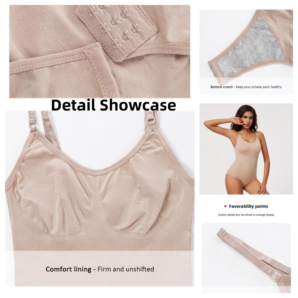 Women's Shapewear Tummy Control & Butt Lifter Invisible Bodysuit – Wear Under Dresses, Slimming Camisole Style, Full-Body Sculpting, Flat Belly & Lifted Butt Shapewear, Comfortable & Skin-Friendly