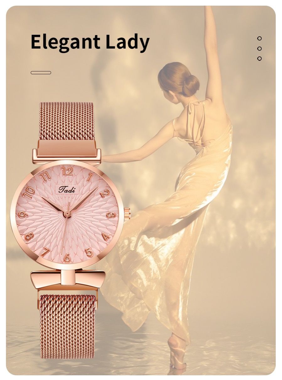 2PCS Watch &  Bracelet Set Wrist Watch Stylish African Design 2-in-1 Accessory for  Kenyan Ladies Office/Daily Wear Best Value