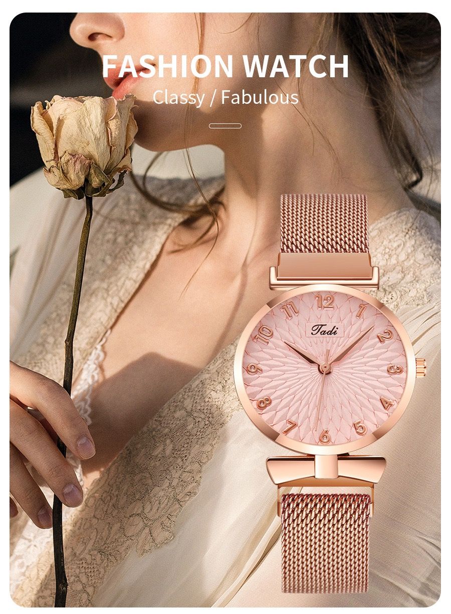 2PCS Watch &  Bracelet Set Wrist Watch Stylish African Design 2-in-1 Accessory for  Kenyan Ladies Office/Daily Wear Best Value