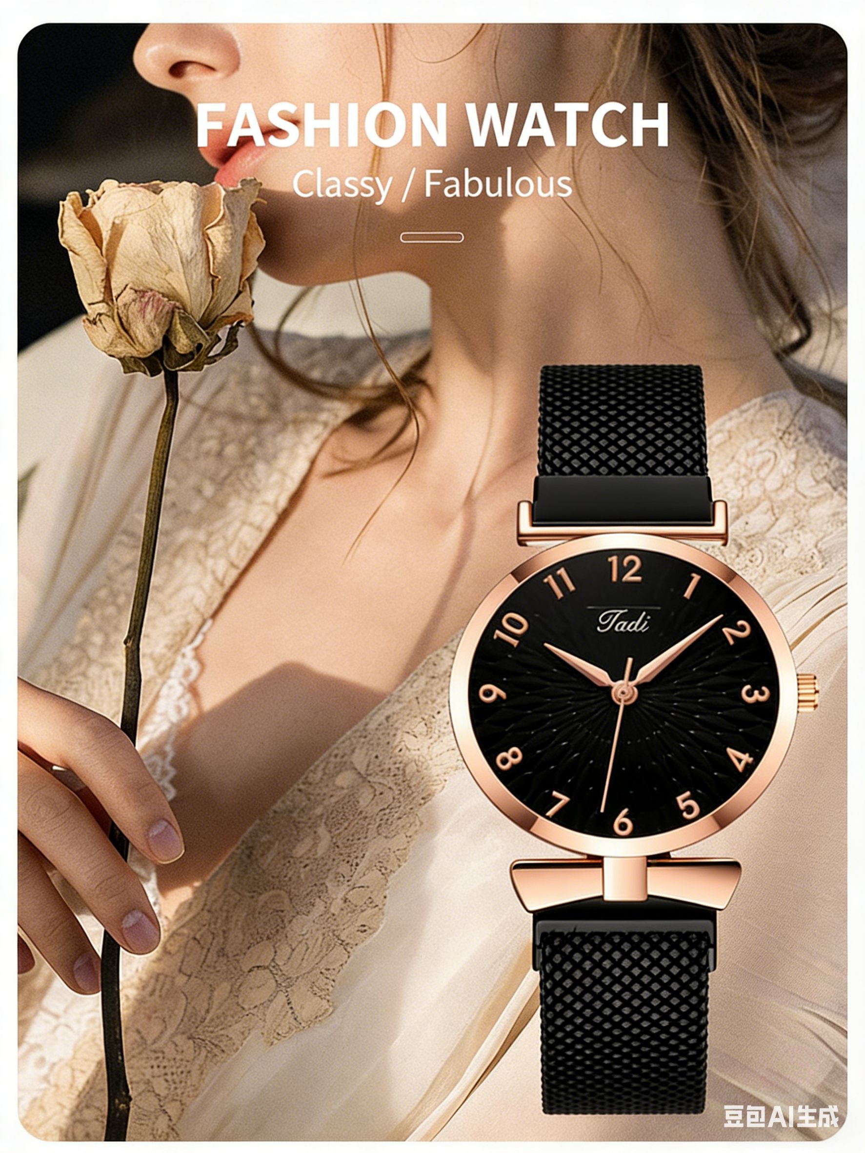 2PCS Watch &  Bracelet Set Wrist Watch Stylish African Design 2-in-1 Accessory for  Kenyan Ladies Office/Daily Wear Best Value