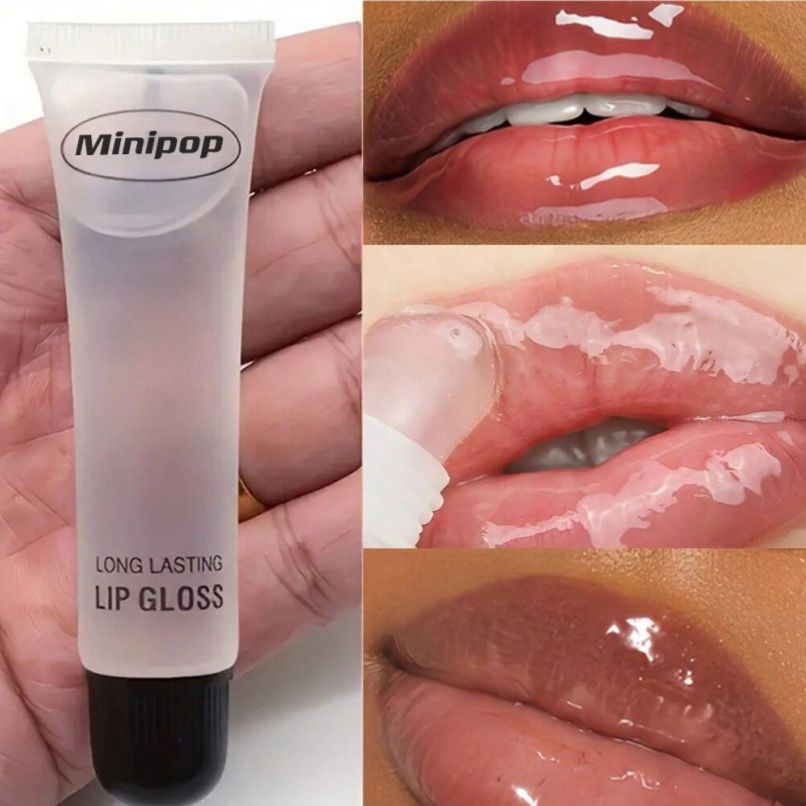 6Pcs Fruit Flavor Clear Lip Oil, Moisturizing Mirror Shine Long Lasting Lip Gloss