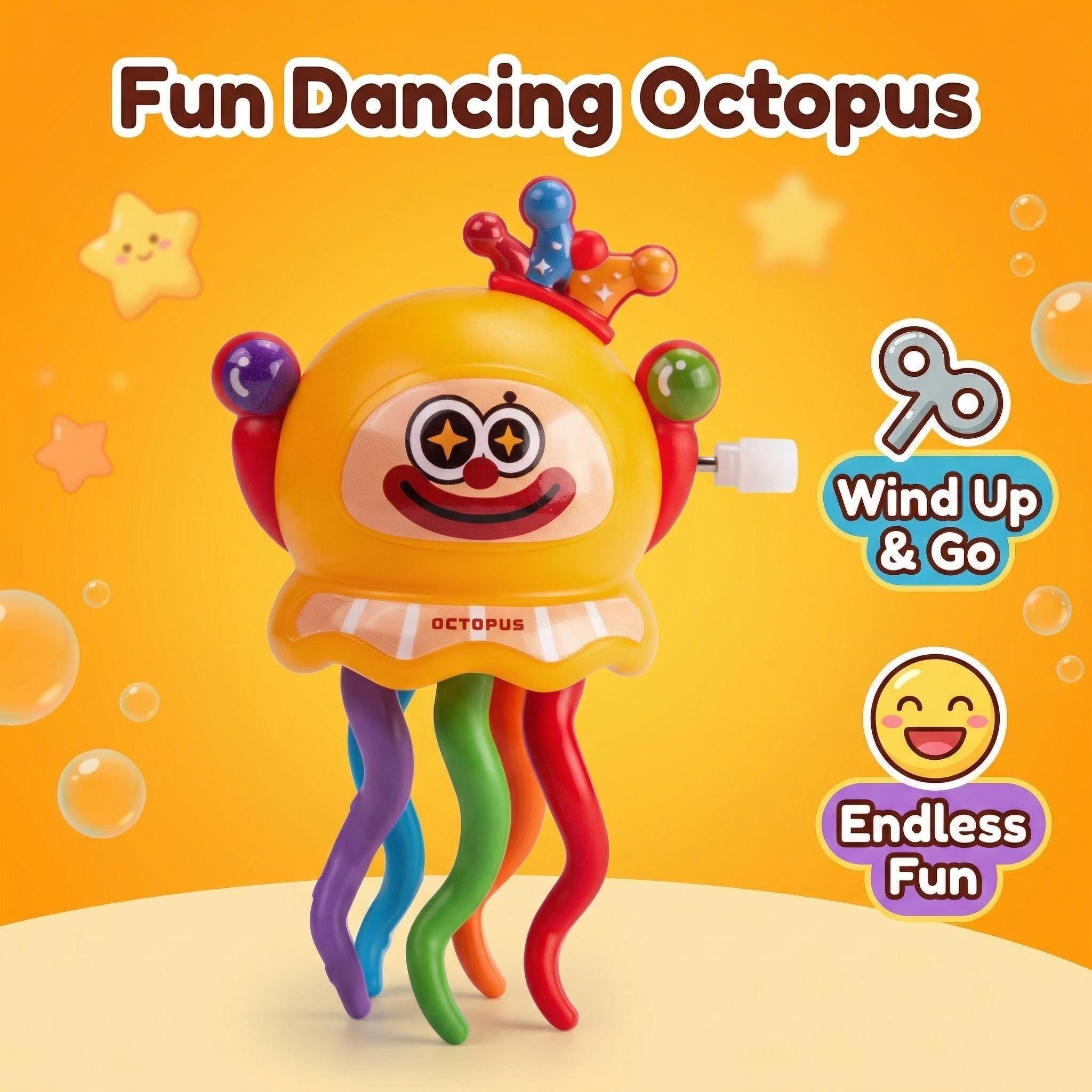 Children's Funny Twisting and Dancing Small Octopus Toy Space Step Coil Small Octopus Jellyfish Toy Fidget Toys gift