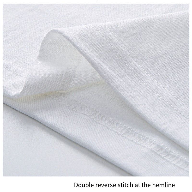 Cotton short sleeve T-shirt heavy weight men's T-shirt Hong Kong fashion brand large size loose round neck T-shirt print base shirt