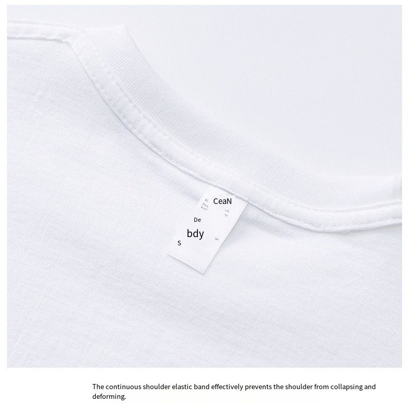Cotton short sleeve T-shirt heavy weight men's T-shirt Hong Kong fashion brand large size loose round neck T-shirt print base shirt