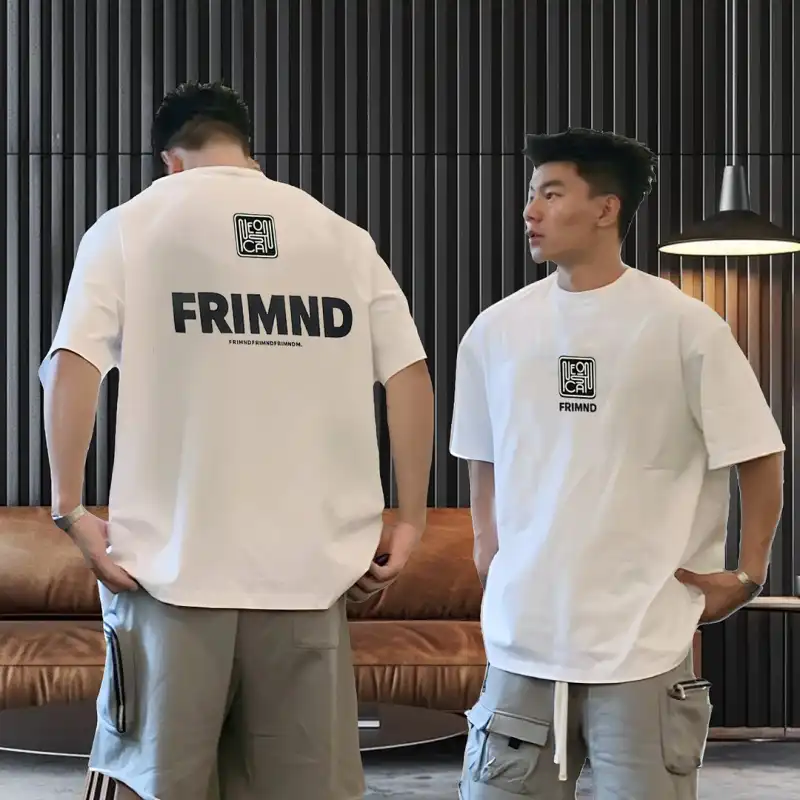 Extra Large Size 200 lbs Cotton Men's T-Shirt Short Sleeve Youth Summer Trend Brand Round Neck Loose Fitting Shirt with Print