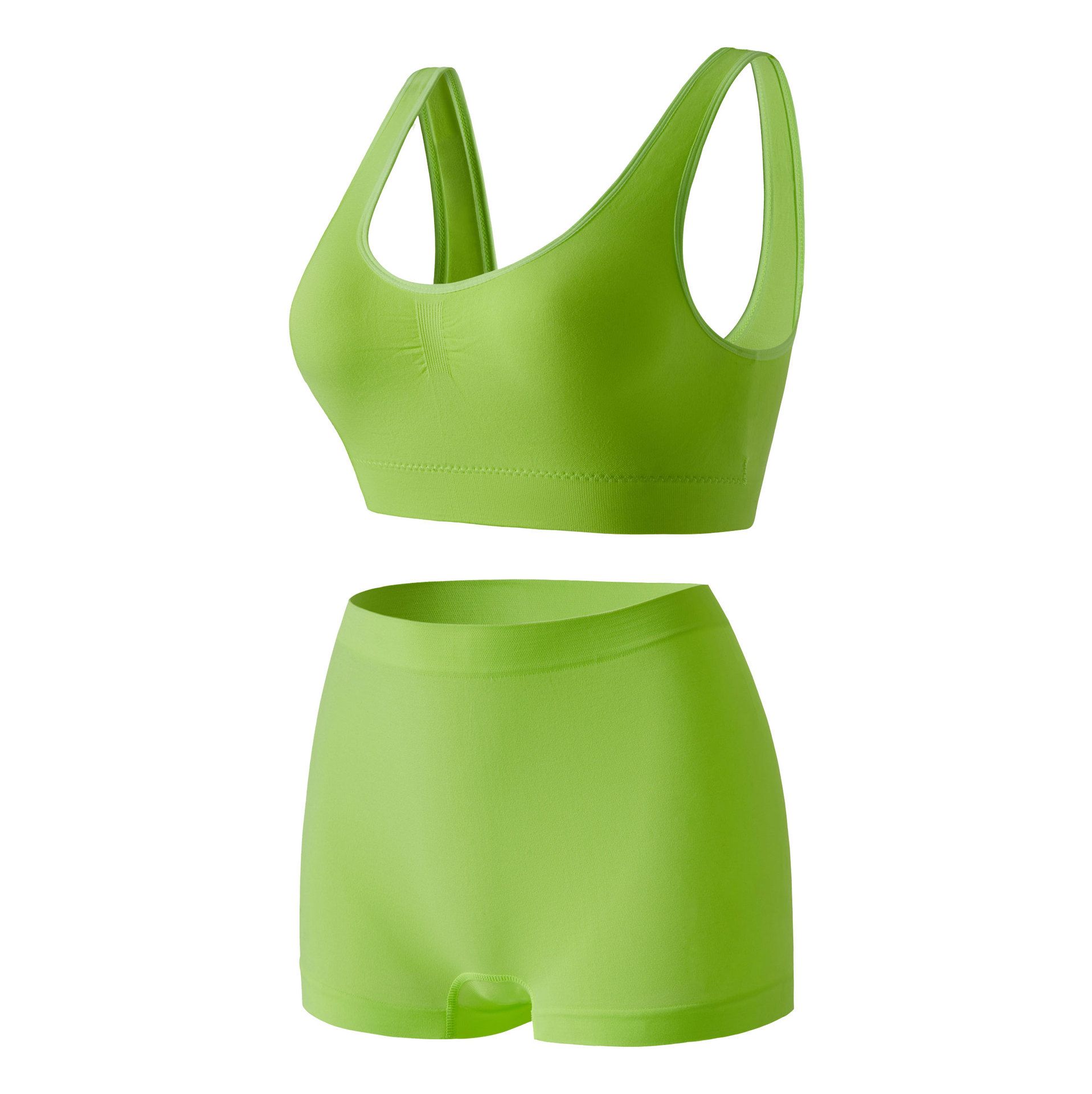 Exercise fitness vest shorts two sets of abdominal breathable elastic hip peach pants quick dry yoga set