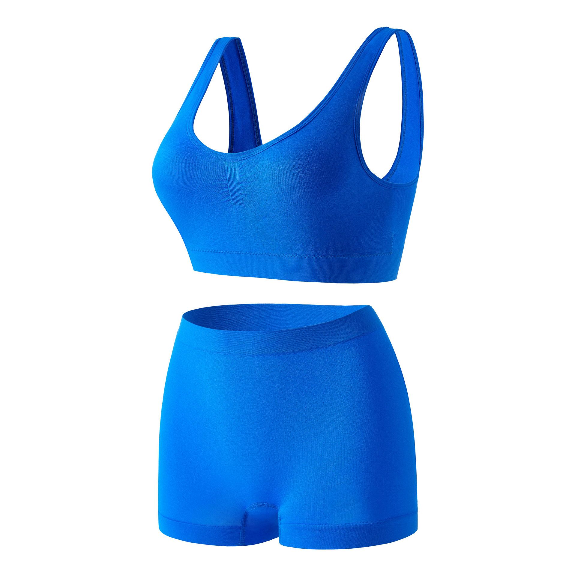 Exercise fitness vest shorts two sets of abdominal breathable elastic hip peach pants quick dry yoga set