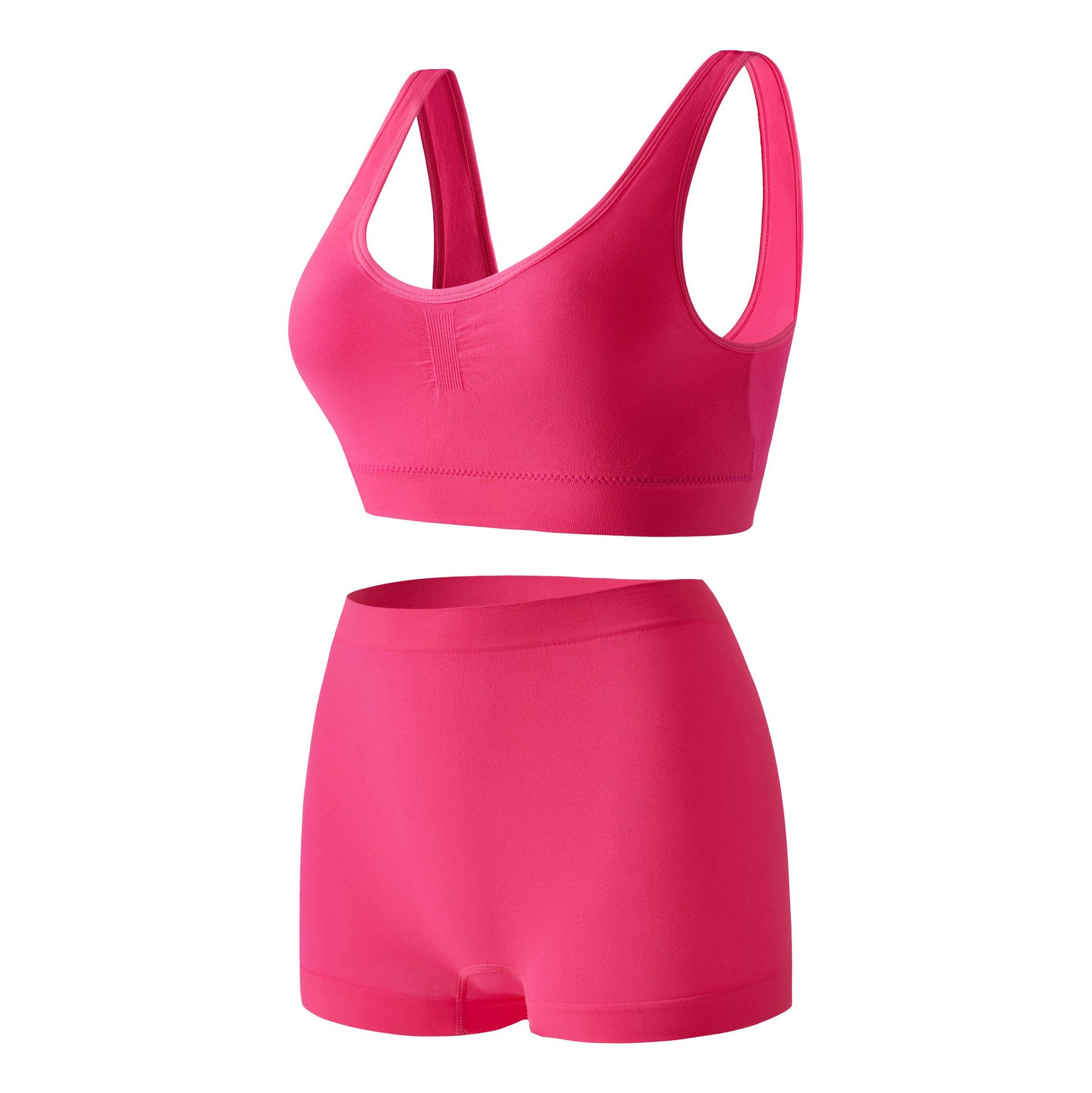 Exercise fitness vest shorts two sets of abdominal breathable elastic hip peach pants quick dry yoga set