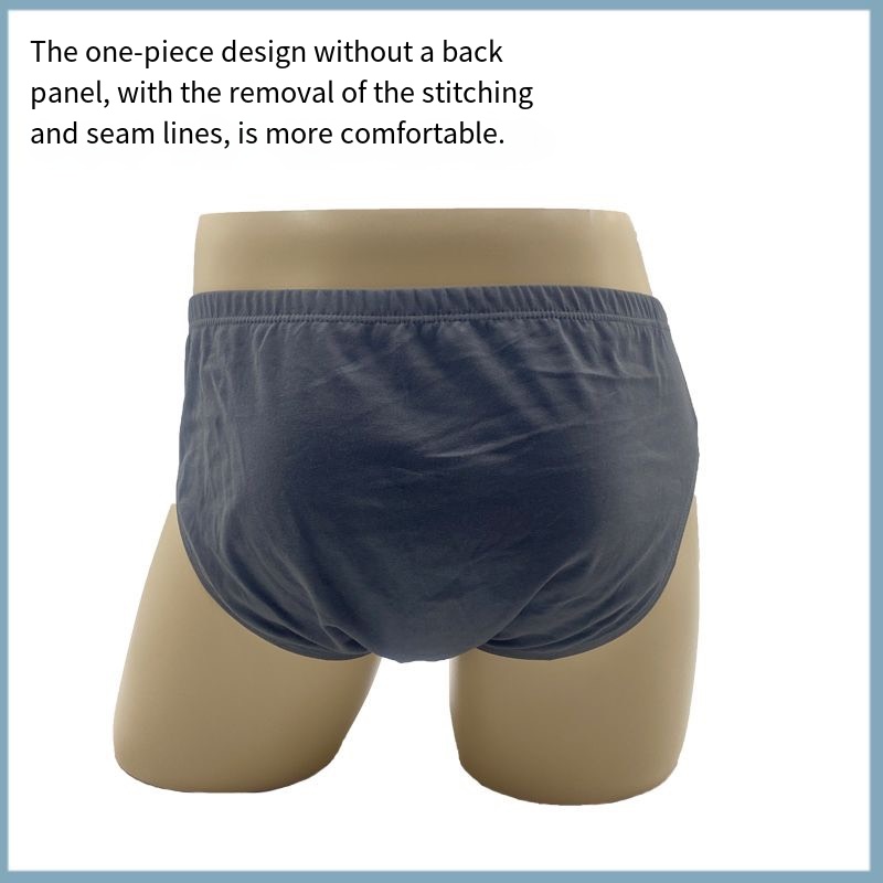 6 pcs pure cotton men's underwear - pure cotton trunks with elastic waist, youth-style pants, loose crotch, plus oversized, overweight bottom pants