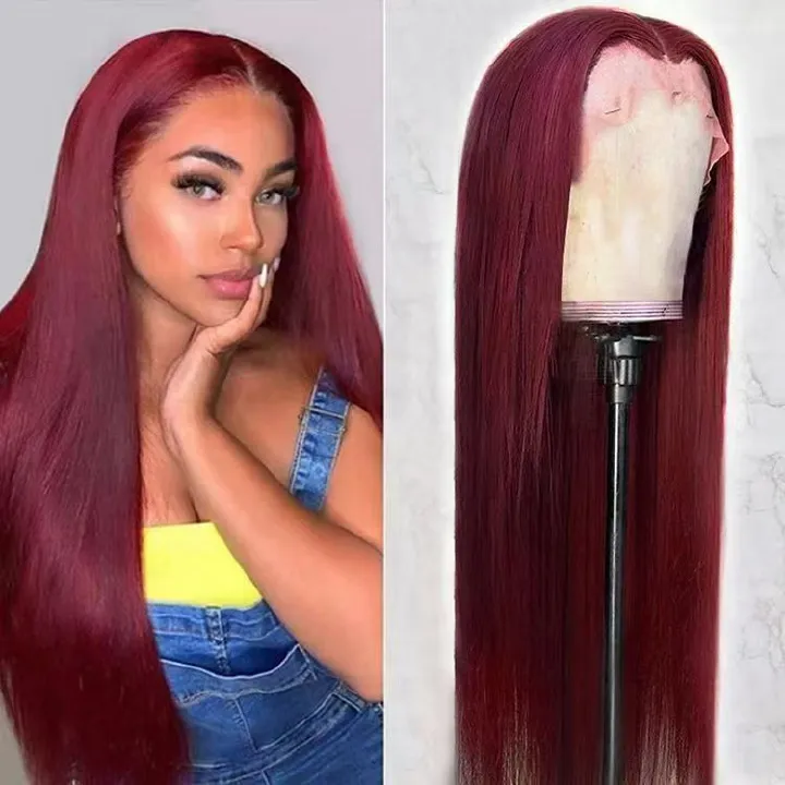 European and American women's wigs, African long black hair, middle parting, long straight hair, high-temperature silk wig cap, cross-border wigs