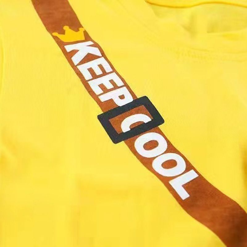 2 pcs set for children aged 0-5 new trendy boys' summer short-sleeved. Children's summer clothing with cartoon designs. Baby lightweight style.