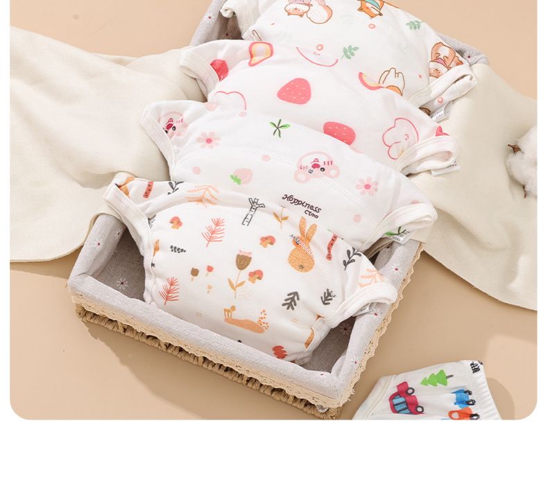 5 pcs baby toilet training pants - Boys' and girls' underwear, learning pants, waterproof and washable, diaper-free, urine-proof pants