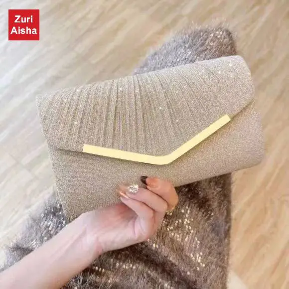 Women's fashionable European-style handbags - envelope-style, with a namey lady's style, suitable for evening events, formal dress, noble banquet bags, wedding cheongsam bags