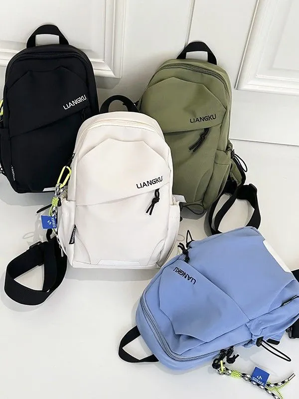 New men's and women's adjustable crossbody backpacks for cycling, hiking, casual carrying - lightweight travel backpack for daily use